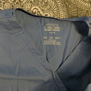 Like new ciel blue scrub set